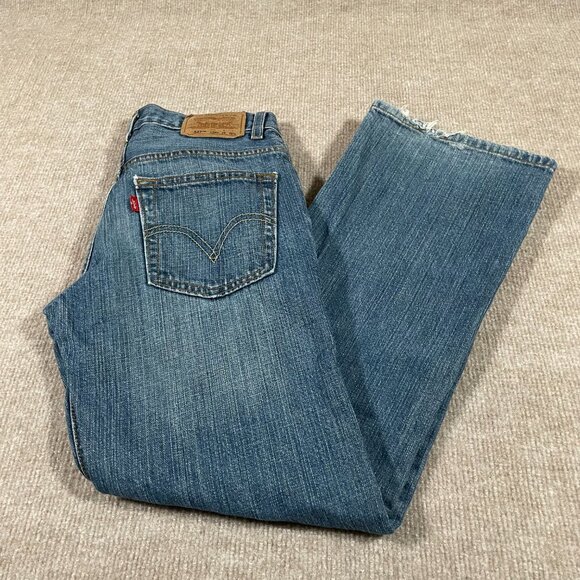 Levis 527 Boot Cut Denim Jeans Boys Size 12 Regular - Picture 16 of 16
